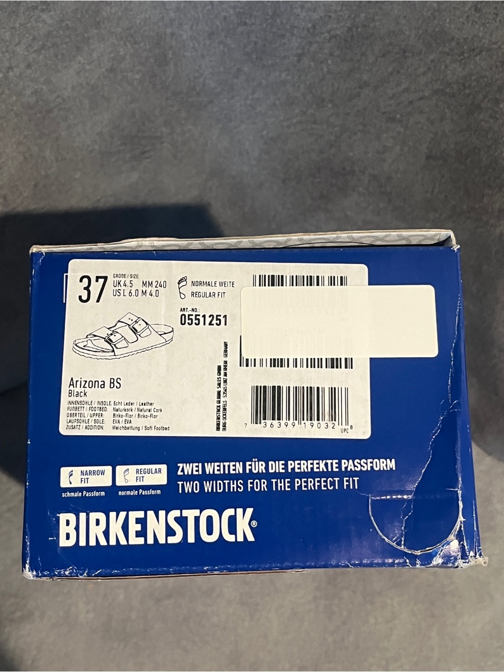 Birkenstock Women’s Arizona Sandals Soft Footbed Black Size 6 US 37 EU - Picture 12 of 12